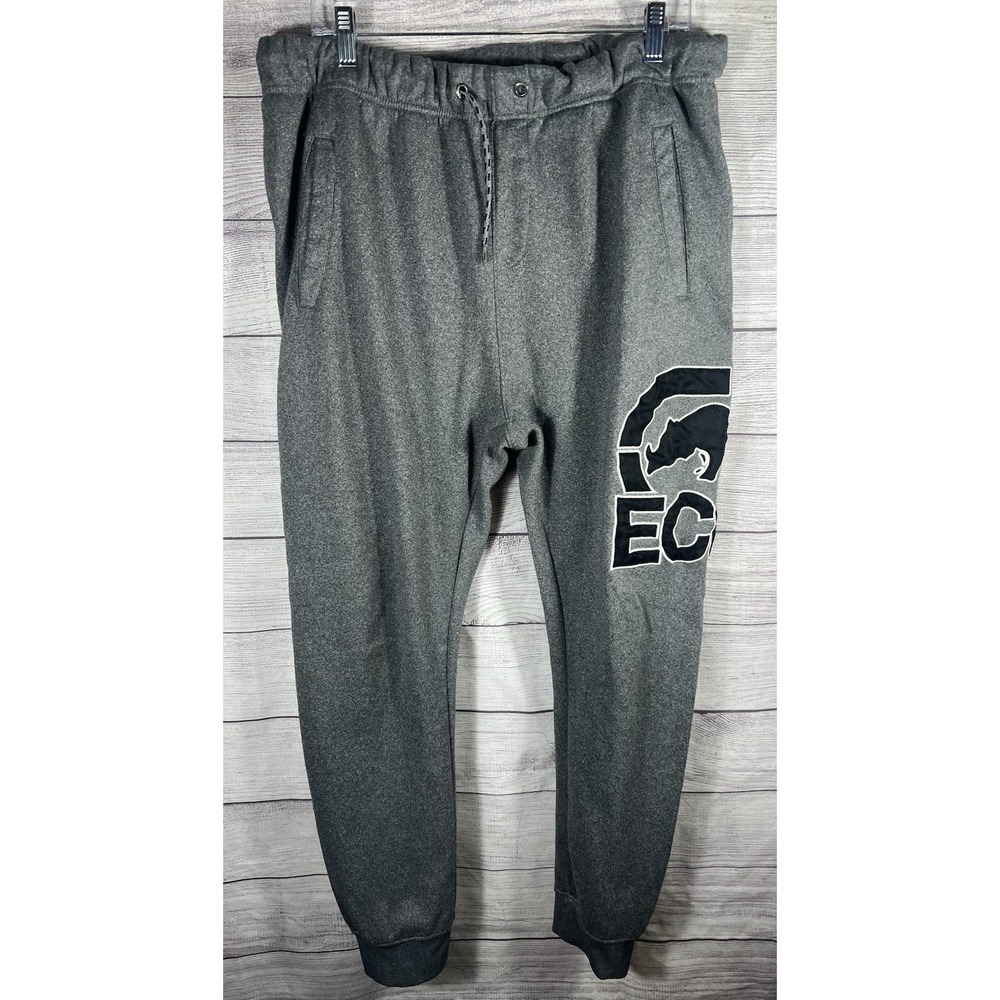 Ecko Unltd Gray Logo Jogger Sweatpants Men's XL Streetwear Hip Hop‎ Y2K